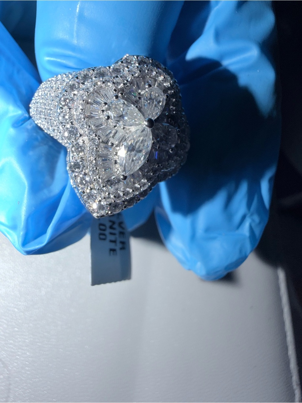 925 starling SILVER MOISSANITE ring - Picture 5 of 10